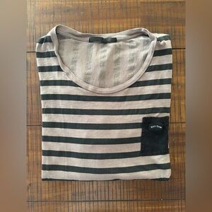 Striped Black and brown shirt
